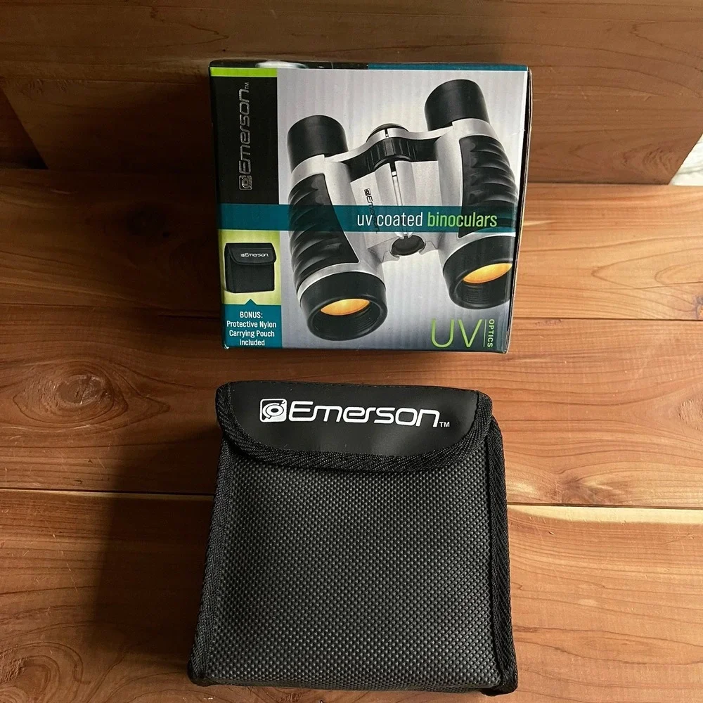 New Emerson UV Coated Mini Binoculars w/ Protective Carrying Pouch Optics Birds